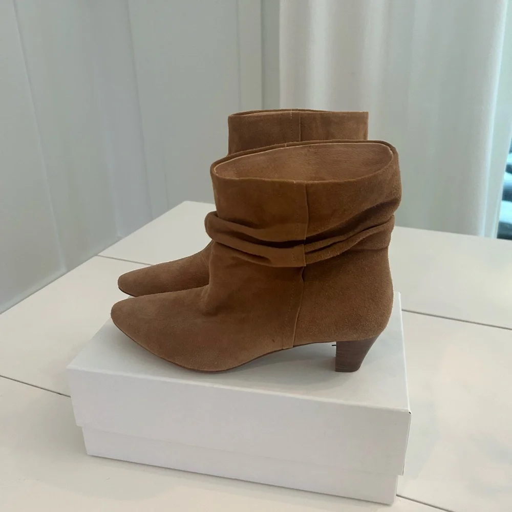 Silent D Brown Suede Ankle Boots - Picture 3 of 4